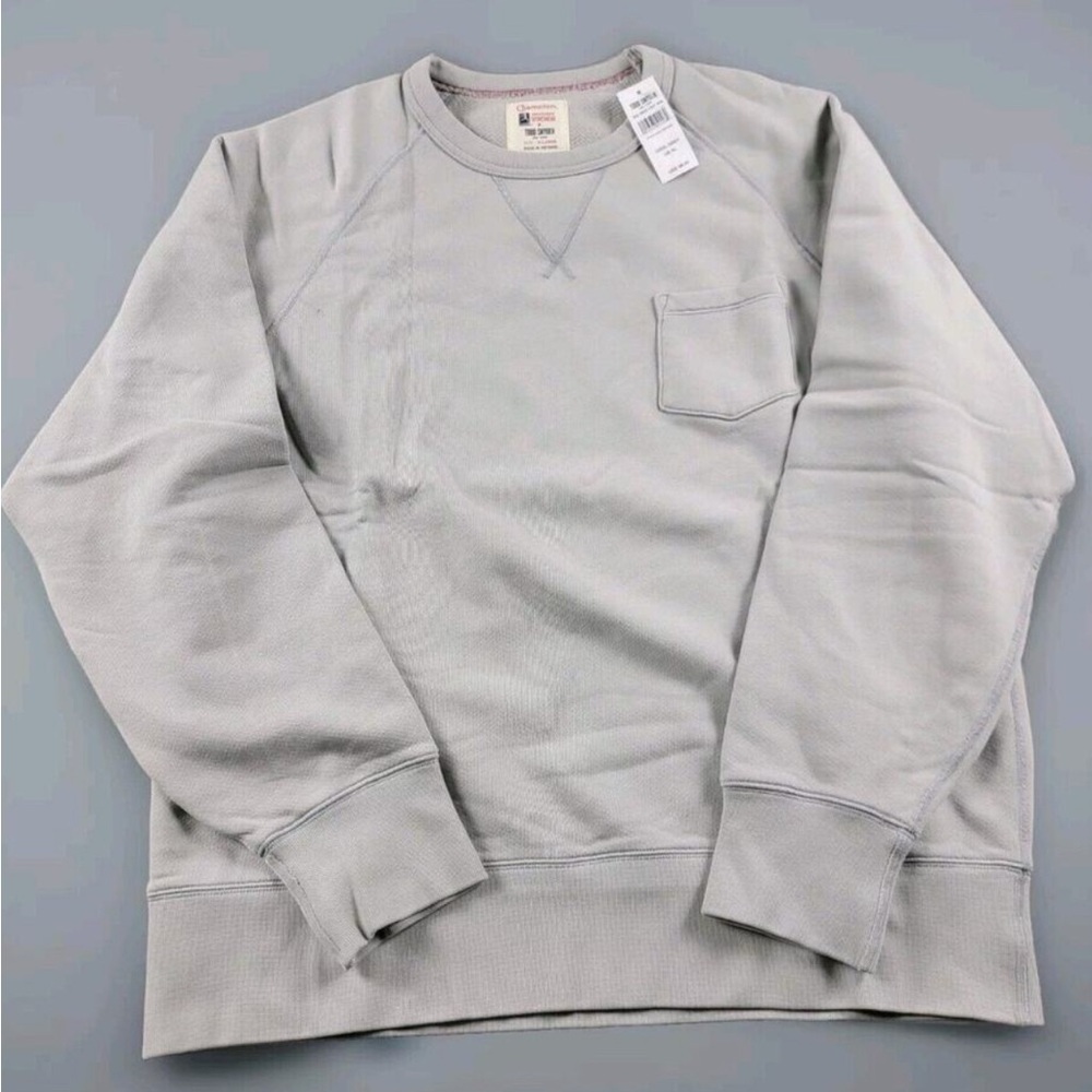 Todd Snyder x Champion Pocket Sweatshirt size XL Gray Crew Neck Longsleeve